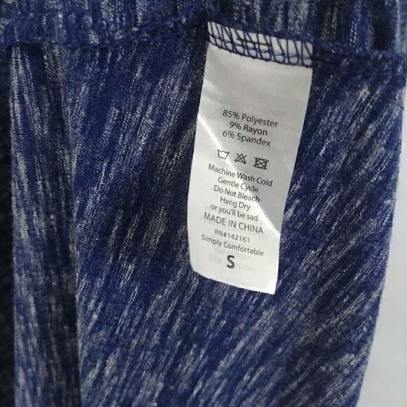 Lularoe Sarah Cardigan Duster Blue Heathered Small Women's - Picture 3 of 5